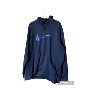 Nike Men's Dri Fit Pullover Training Hoodie Small Blue DB4215 492 2XL